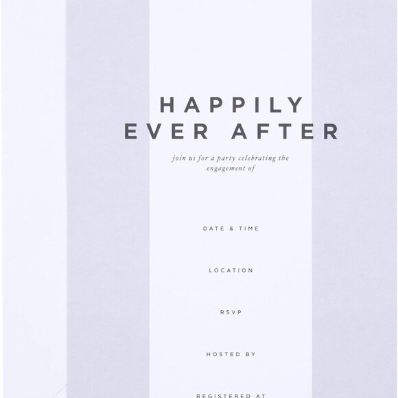 West Emory Collection Happily Ever After Engagement Party Invitation Kit - Picture 3 of 3